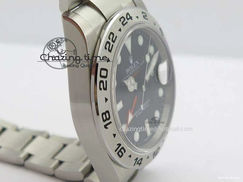 0206 Explorer II 42mm 216570 Bp-Maker Best Edition Black Dial On SS Bracelet A OnTrend 3778